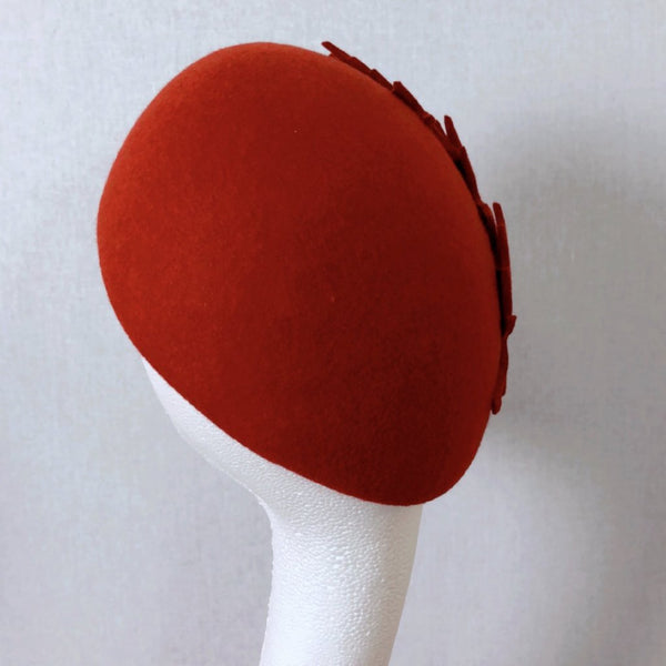 Autumn Leaves Beret Hat Forest Green