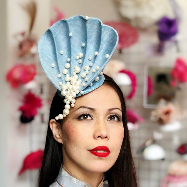 Blush Venus's Pearls Shell Fascinator