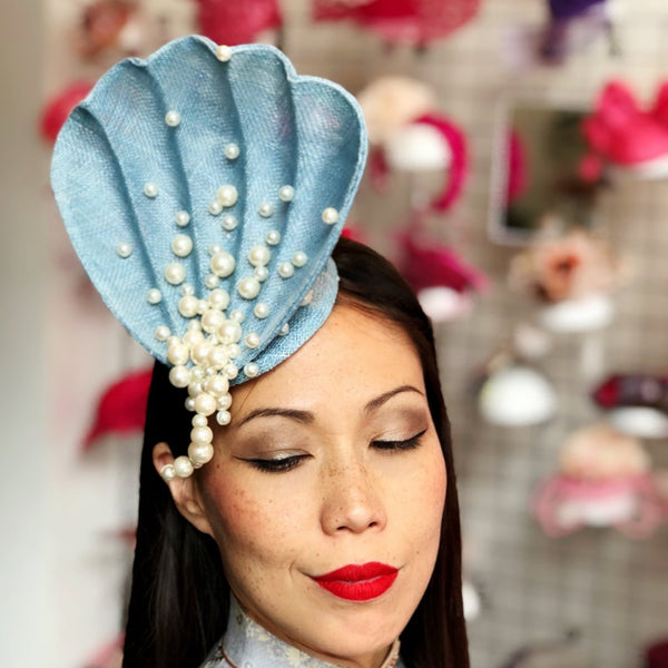 Blush Venus's Pearls Shell Fascinator