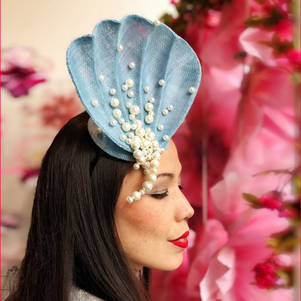 Blush Venus's Pearls Shell Fascinator