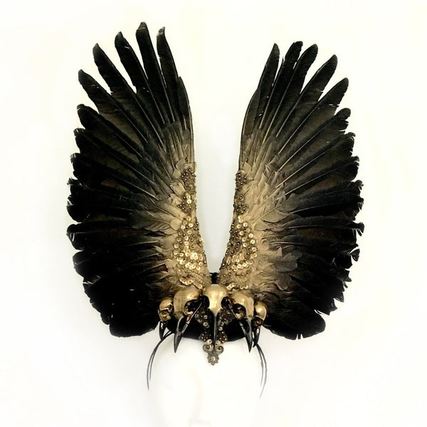 Raven Queen Feather Headdress