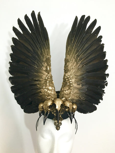 Raven Queen Feather Headdress