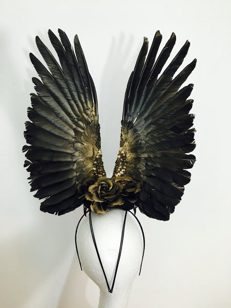 Raven Queen Feather Headdress