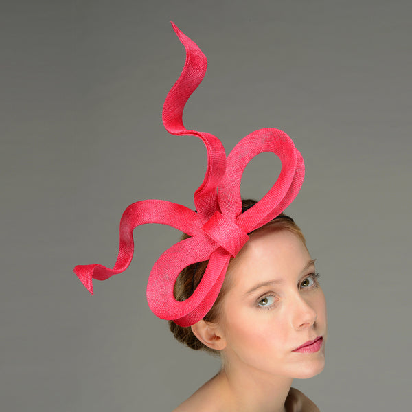 Rebecca Pink Giant Bow Fascinator