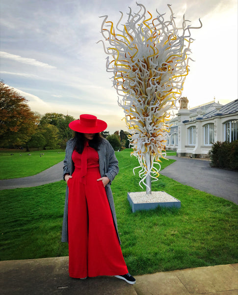 Kimberley Red Wide Brim Fur Felt Hat