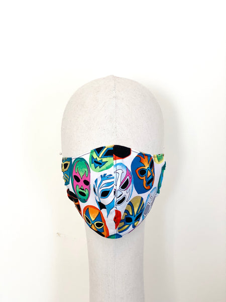 Mexican Lucha Libre Mask Print Cotton Face Mask