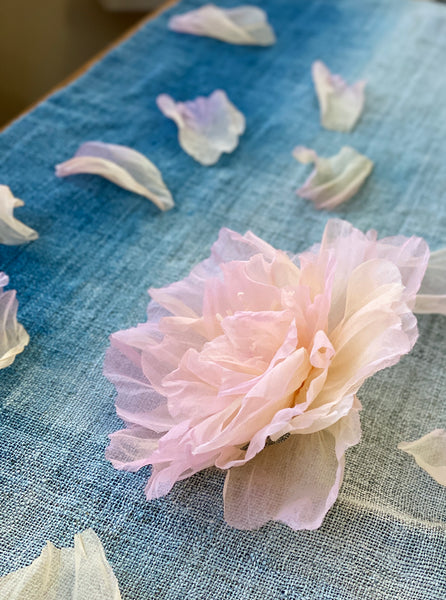Hand Dyed Rose and Peony Flower Making 1 day Private Class