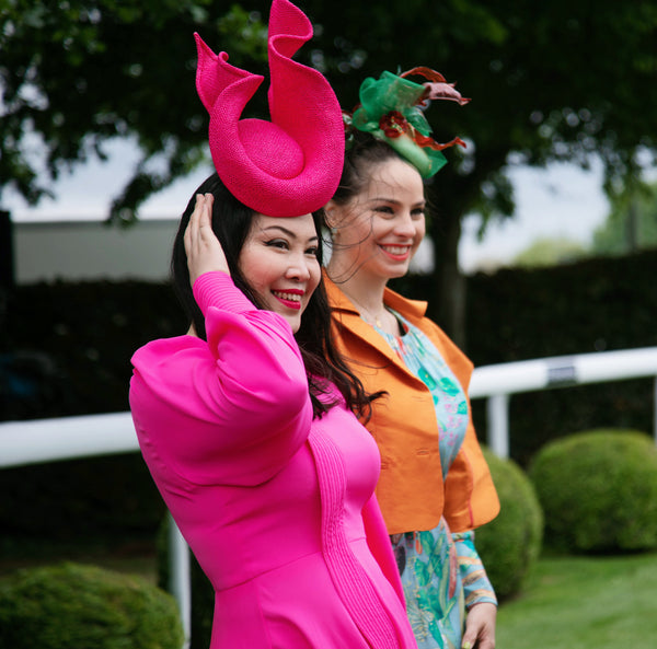 Minna Pink Flame Fascinator