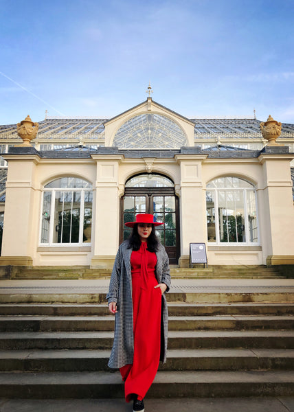 Kimberley Red Wide Brim Fur Felt Hat