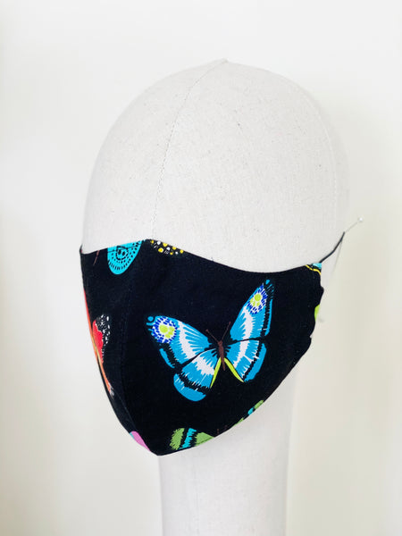 Novelty Butterflies Print B Cotton Face Cover