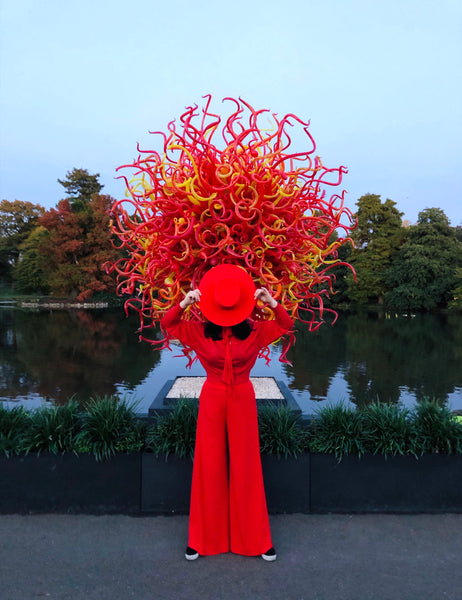 Kimberley Red Wide Brim Fur Felt Hat