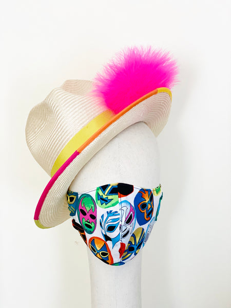 Mexican Lucha Libre Mask Print Cotton Face Mask