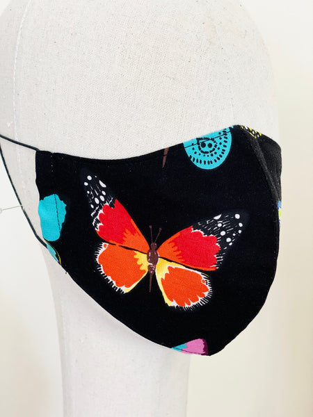 Novelty Butterflies Print B Cotton Face Cover
