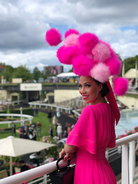 Candy Floss Feather Hat