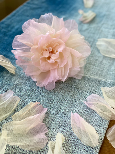 Hand Dyed Rose and Peony Flower Making 1 day Private Class