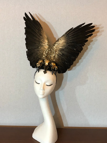 Raven Queen Feather Headdress