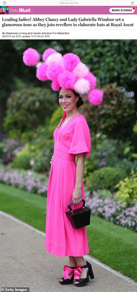 Candy Floss Feather Hat