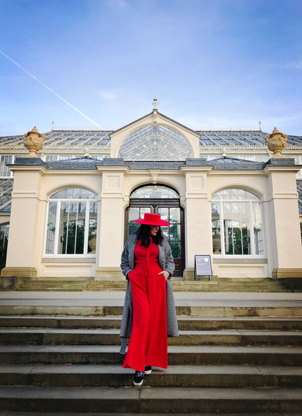 Kimberley Red Wide Brim Fur Felt Hat