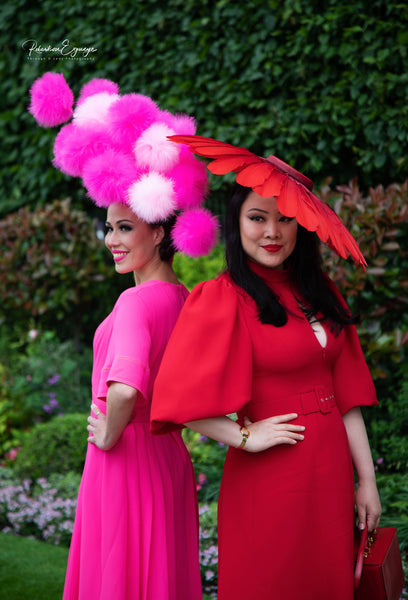 Candy Floss Feather Hat