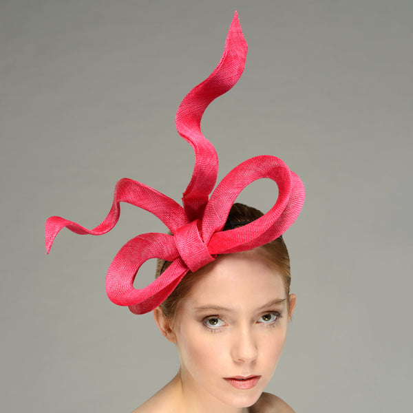 Rebecca Pink Giant Bow Fascinator