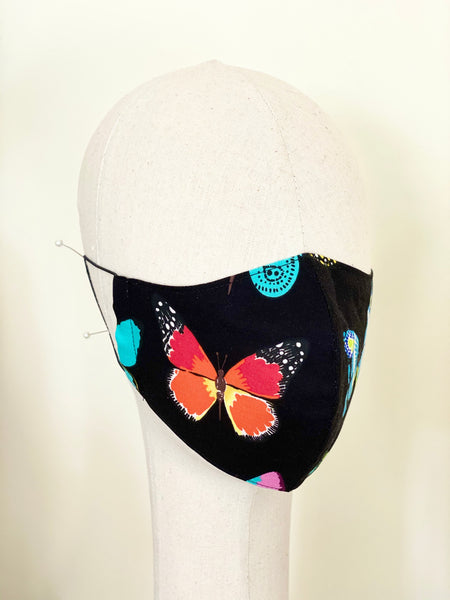 Novelty Butterflies Print B Cotton Face Cover