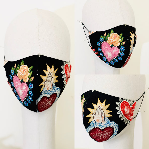 SALE Frida Kahlo Sacred Heart Face Cover Mask