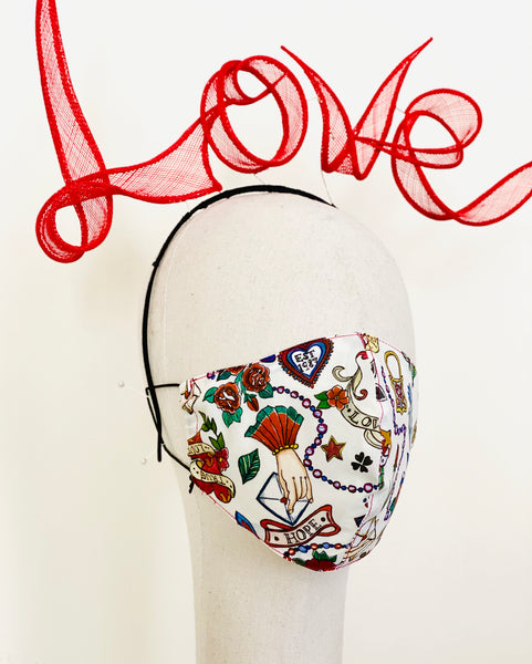 Limited Edition Love Letter Liberty Print Tana Lawn Cotton Face Mask
