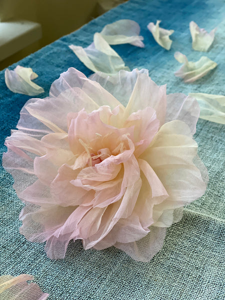 Hand Dyed Rose and Peony Flower Making 1 day Private Class