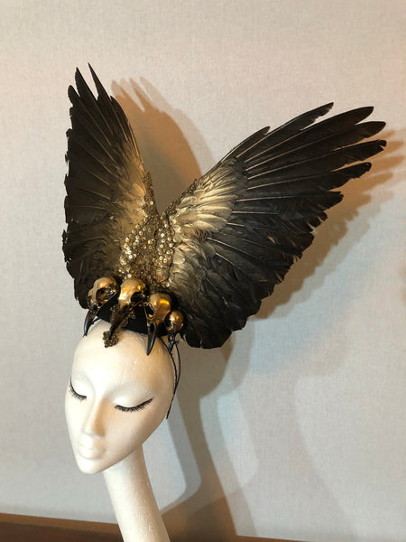 Raven Queen Feather Headdress