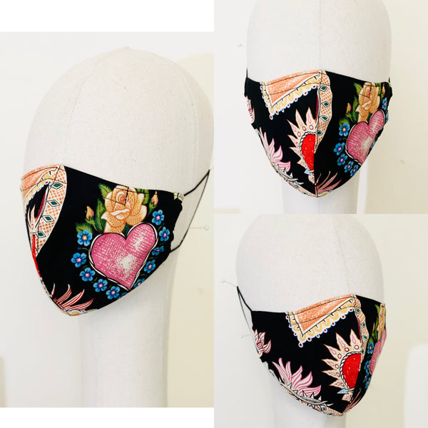 SALE Frida Kahlo Sacred Heart Face Cover Mask